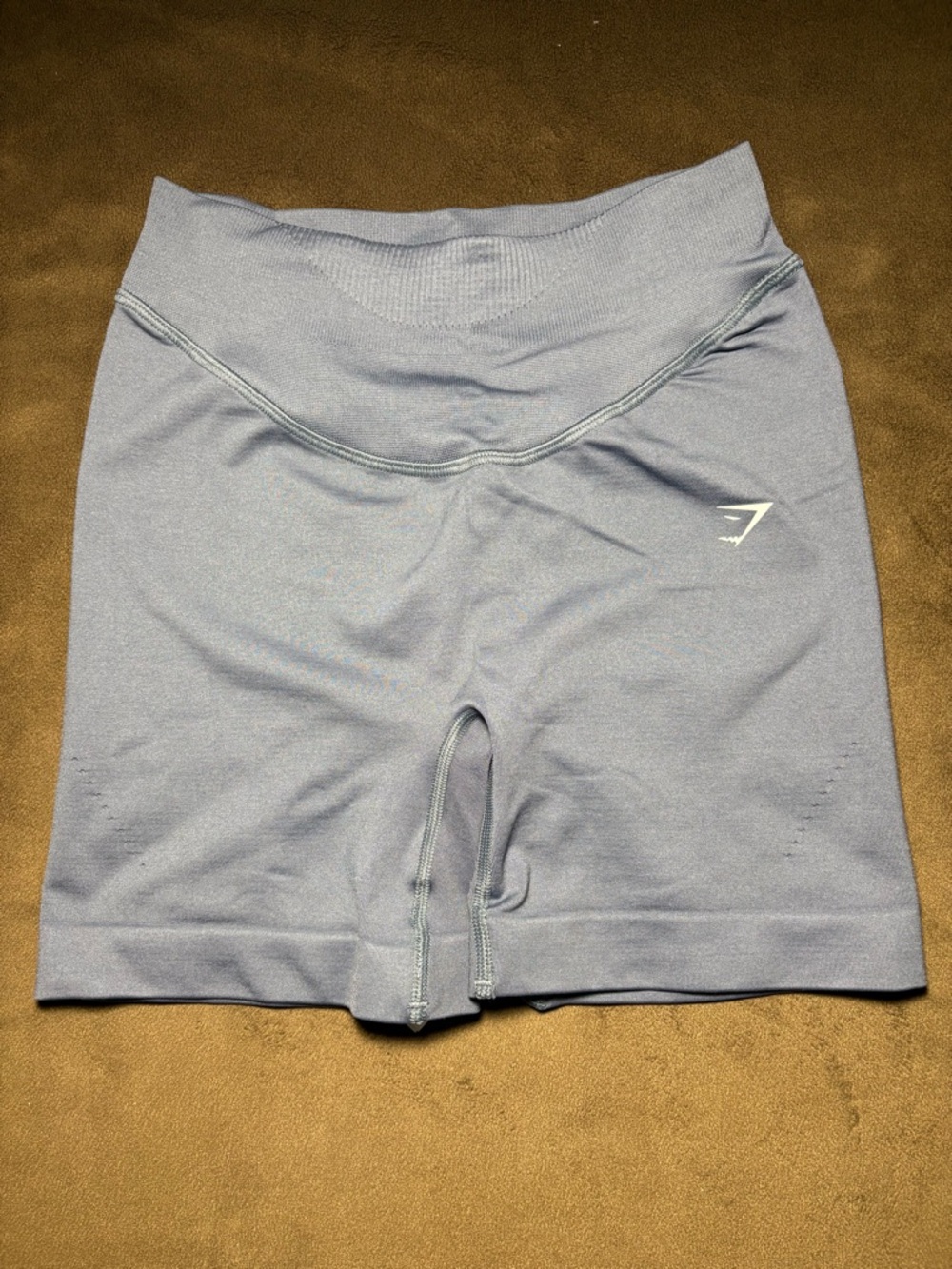 Gymshark Seamless Blue Biker Shorts – Size Small